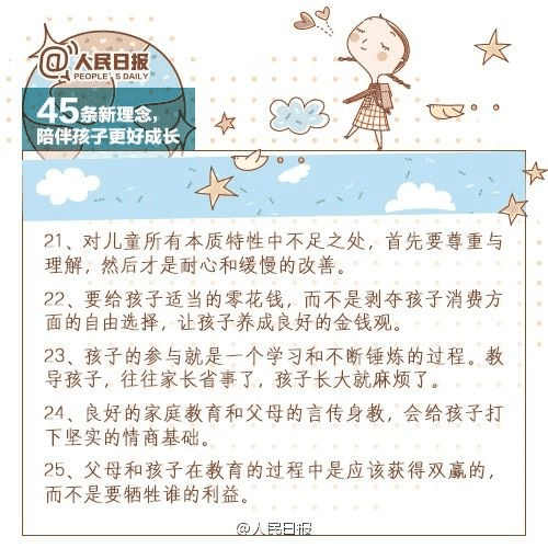 人民日報：45條陪伴孩子的新理念，值得收藏！