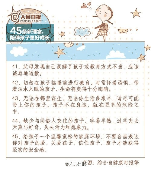 人民日報：45條陪伴孩子的新理念，值得收藏！