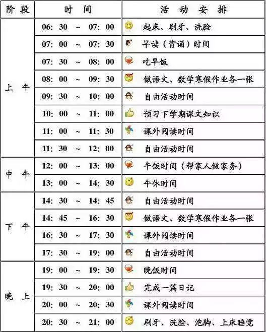 2021年學(xué)生《寒假作息時(shí)間表》，百年教育強(qiáng)烈推薦！