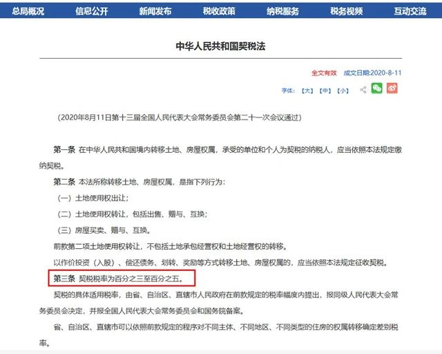 《契稅法》來了！契稅最低稅率3%一5%，首套3%二套5%，今年不買房，明年悔斷腸！