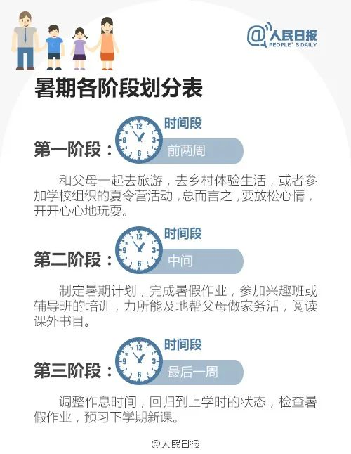 學(xué)霸暑假作息曝光，假期是差距的開(kāi)始： 你需要這樣一張假期計(jì)劃表（轉(zhuǎn)給家長(zhǎng)）